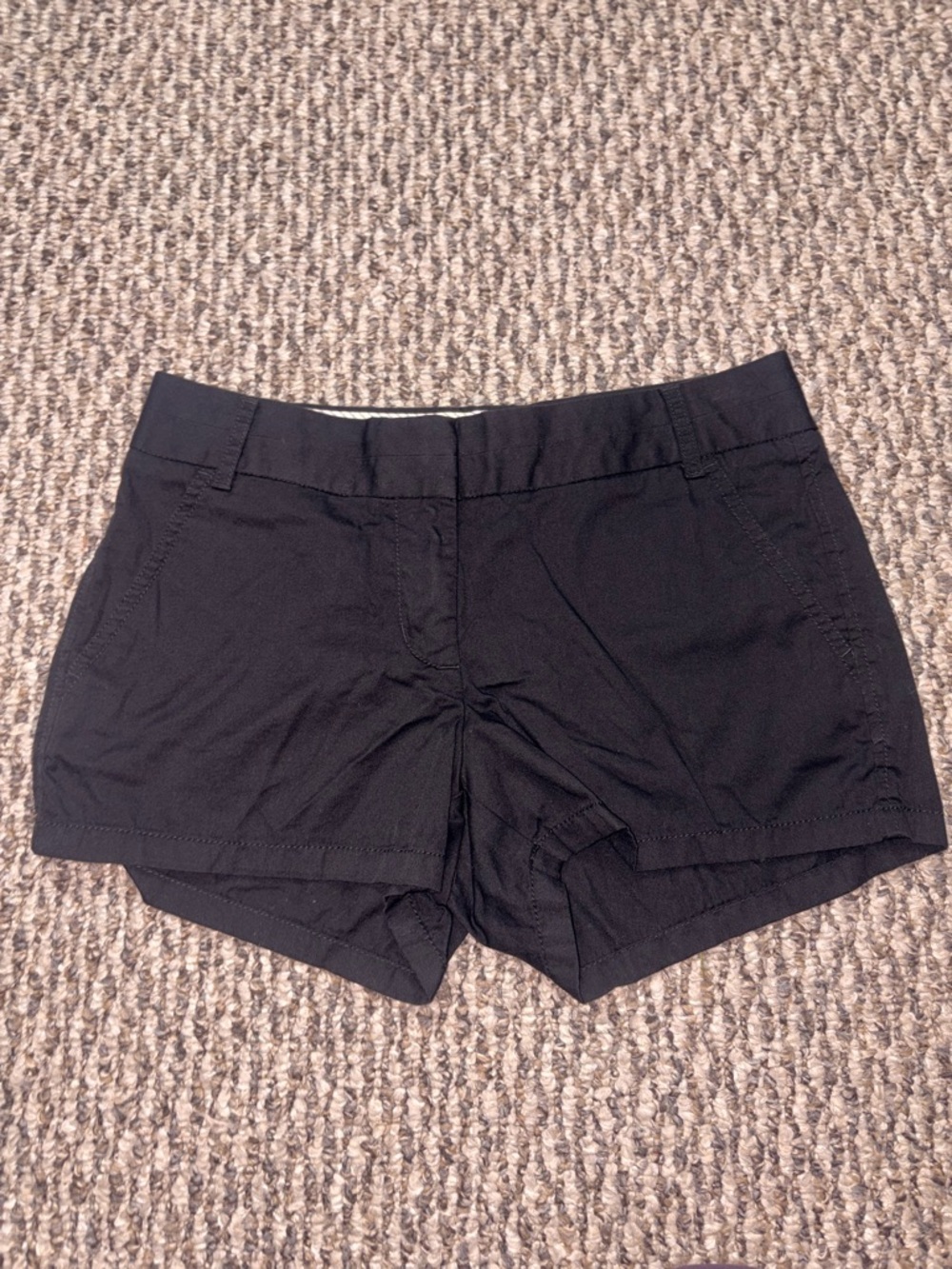 J. Crew Black High-Rise Casual Stretch Shorts